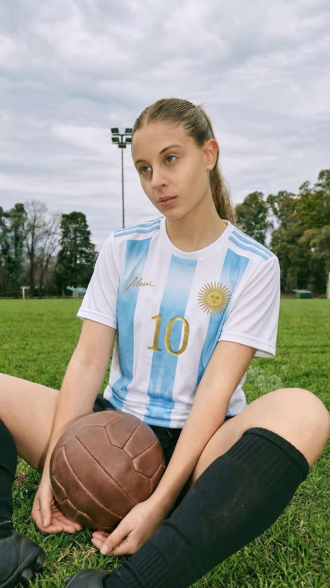 Usuario con camiseta Rosario Central en estadio