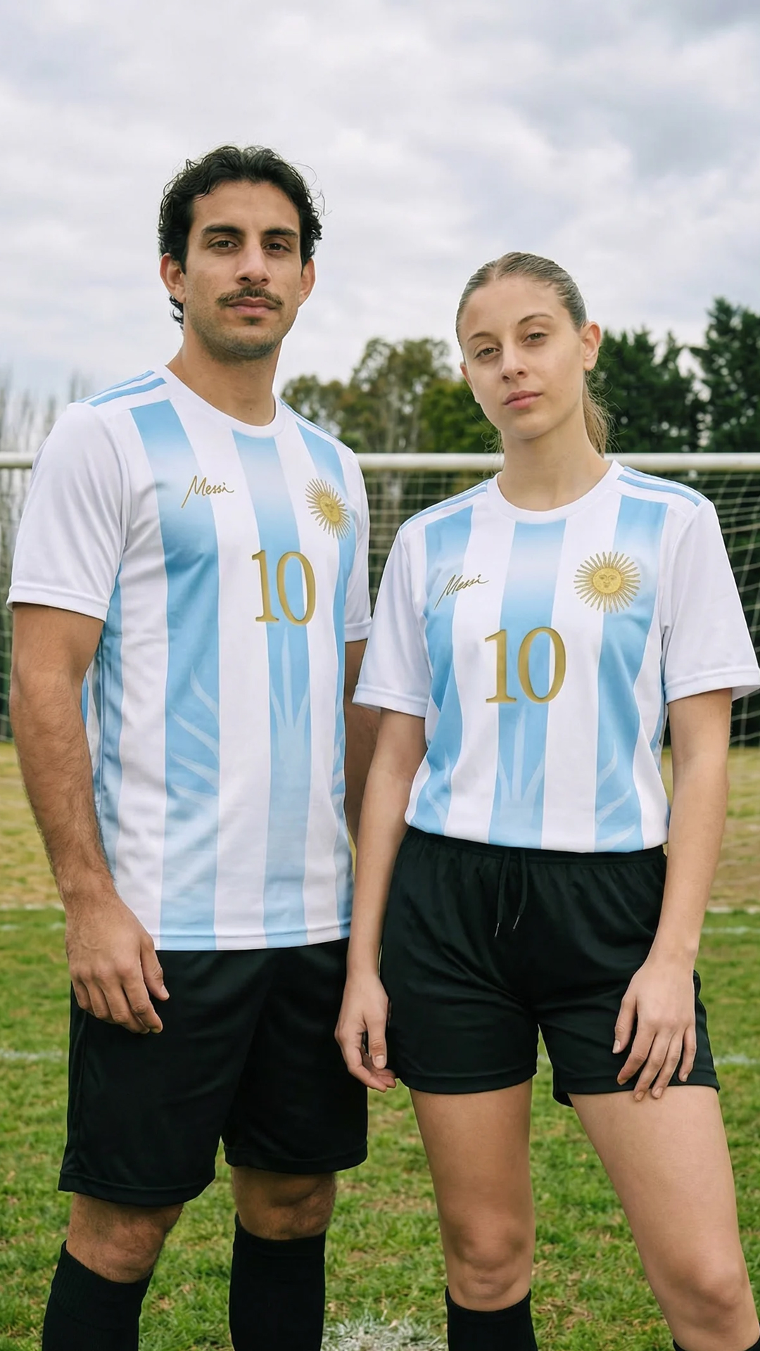 Usuario celebrando con camiseta Rosario Central