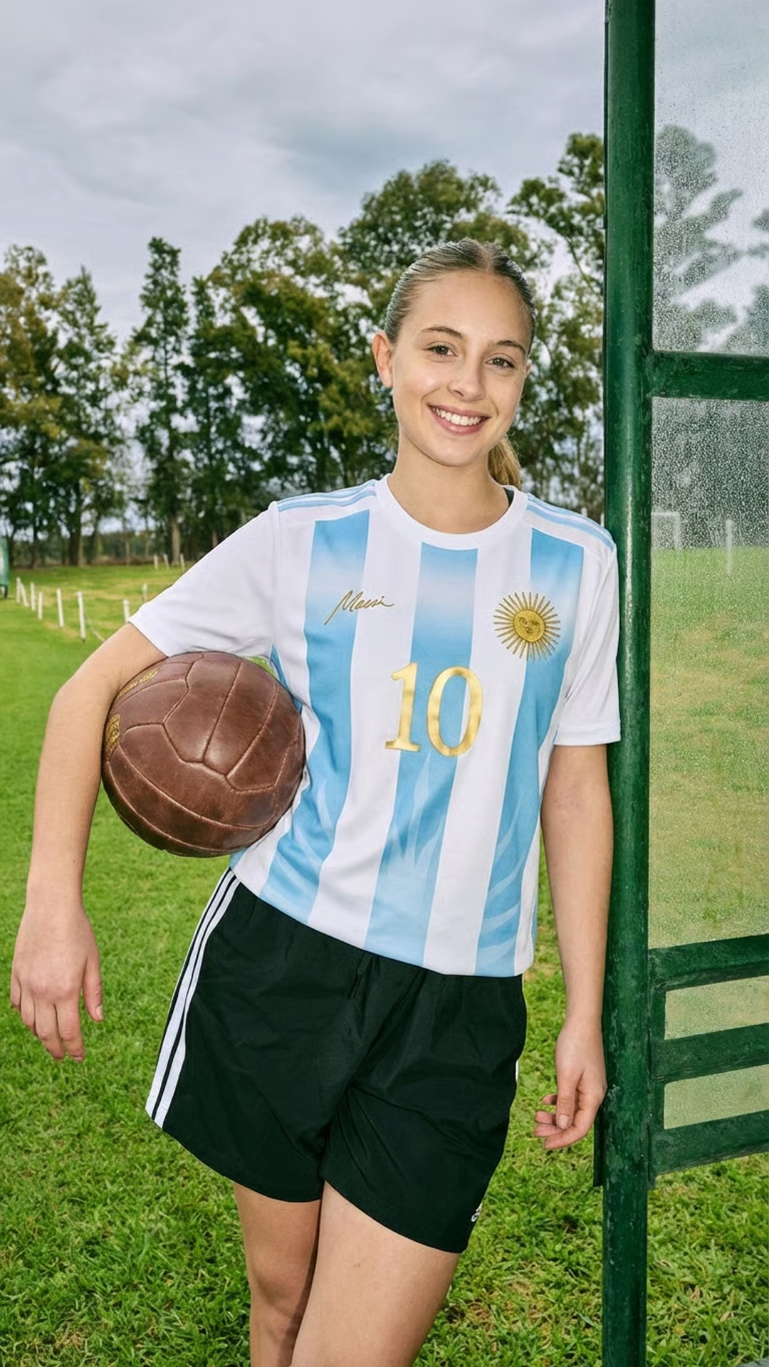 Usuario detrás de red con camiseta Rosario Central