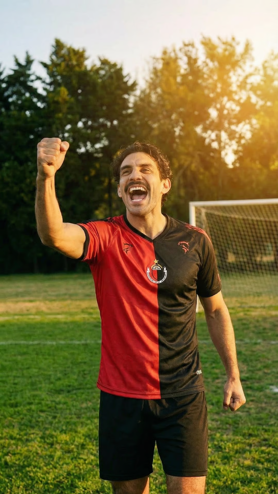 Modelo con camiseta Colón