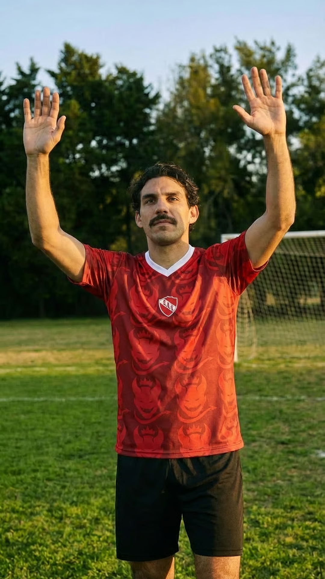 Usuario con camiseta Rosario Central en estadio