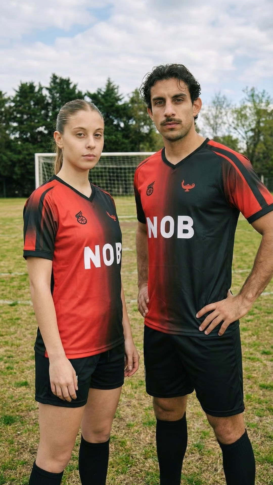 Usuario detrás de red con camiseta Rosario Central