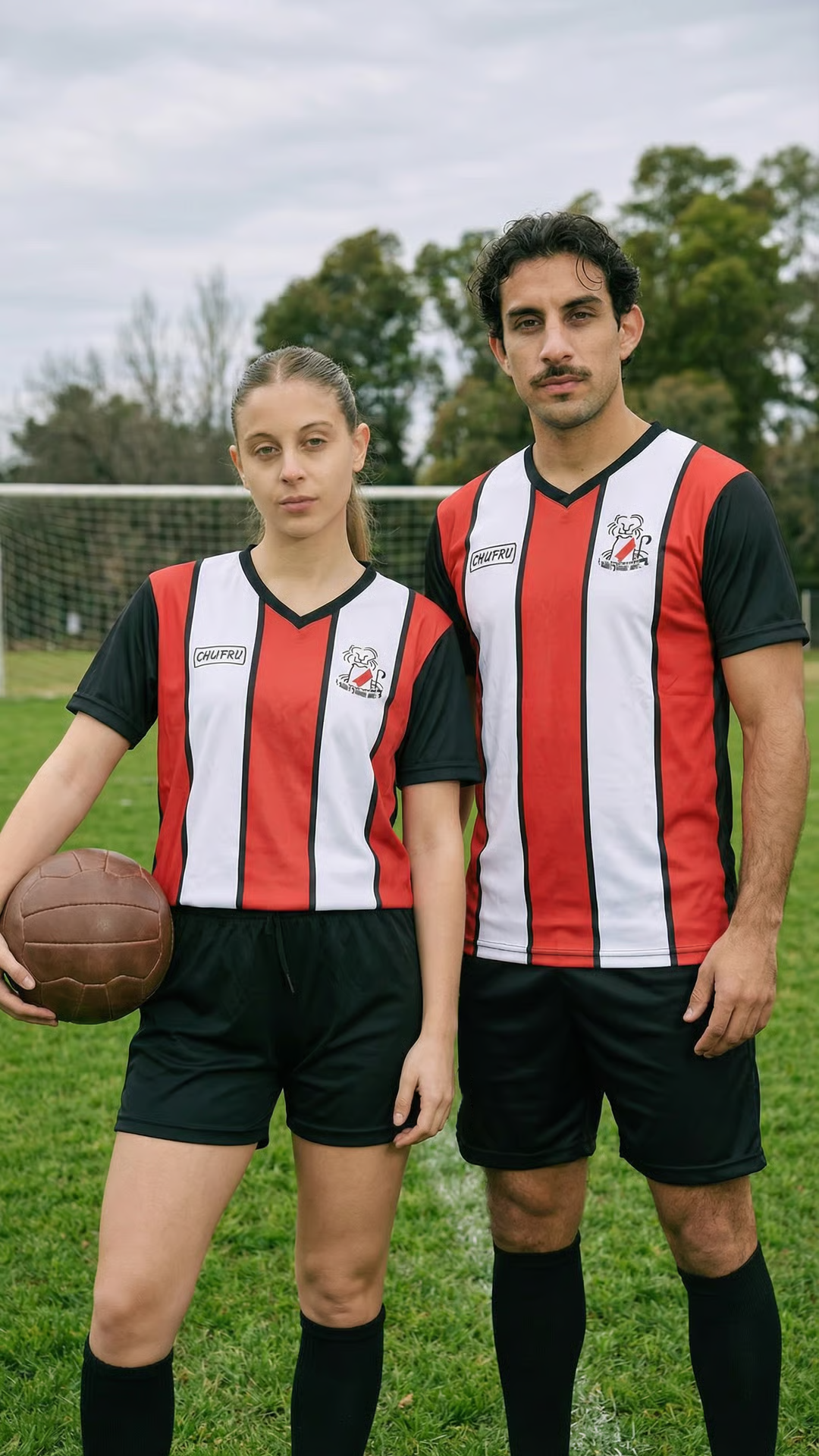 Usuario detrás de red con camiseta Rosario Central